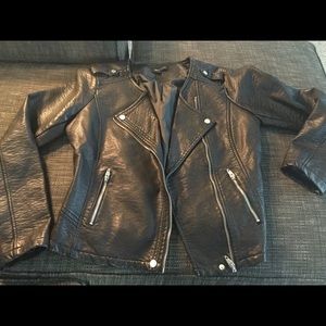 New look faux leather jacket xl